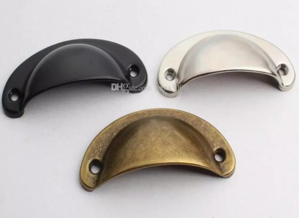 4 colors Vintage Cabinet Knobs and Handles Cupboard Door Cabinet Drawer Furniture Antique Shell Handle 600pcs/lot