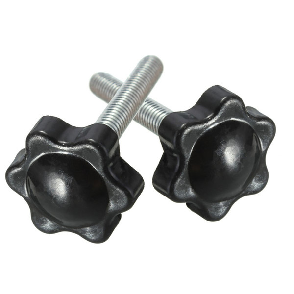 50 pieces M6 Female Thread Star Shaped Head Clamping Nuts Knob For Industry Equipment