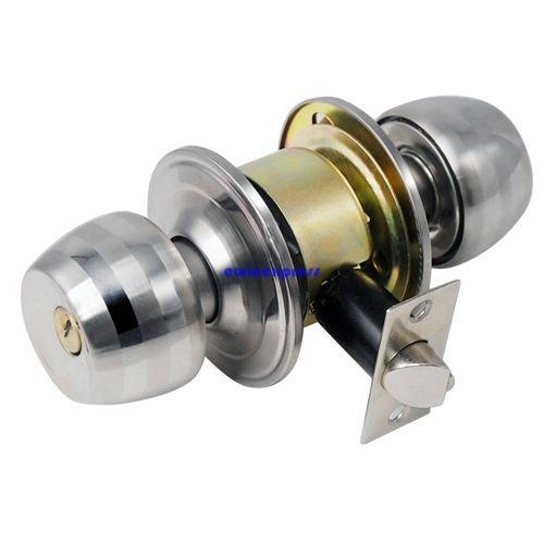 hot sale top quality Stainless Steel Round Door Knobs Handle Entrance Passage Lock Entry with Key