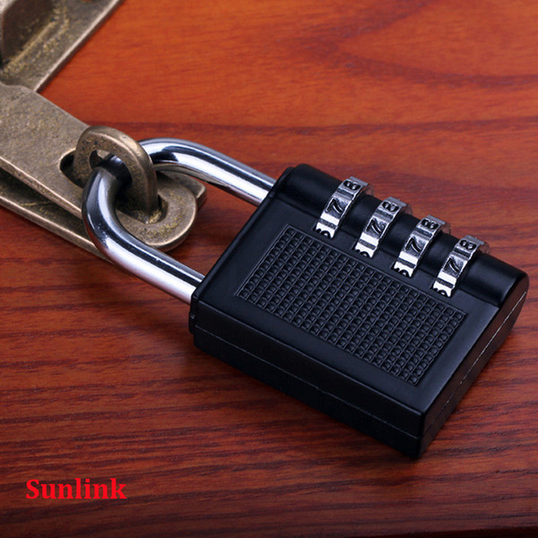 keyless door lock home security equipment zinc alloy New Weatherproof Security Padlock Outdoor Heavy Duty 4-Digit Combination black