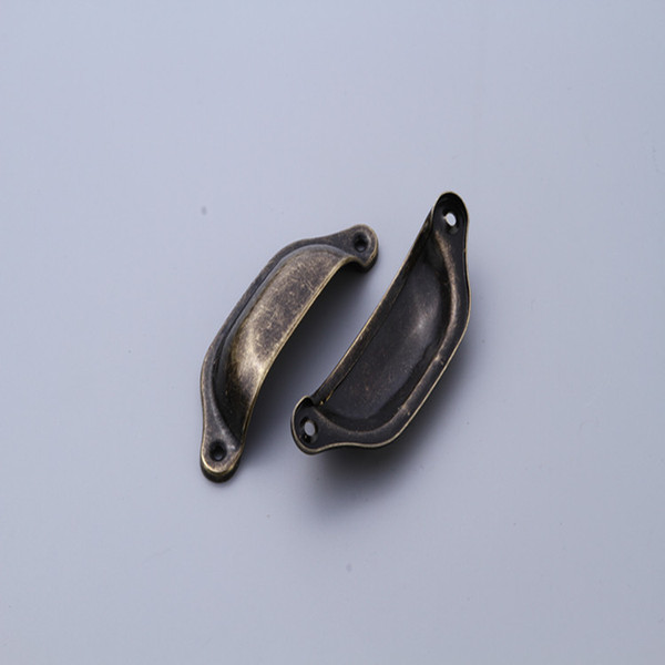 Shell Furniture Drawer Knobs Length 98 * 33mm Antique Cooper Kitchen Cabinet Handles Drawer Pull 200Pack 0821