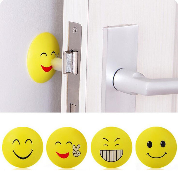 Door Handle Knob Emoji Crash Pad Wall Protector Self Adhesive Bumper Door Stopper Anti Collision Wall Sticker ZA1340