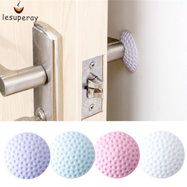 Wall Thickening Mute Door Fenders Golf Modelling Rubber Fender Handle Door Lock Protective Pad Protection wall stick 170927