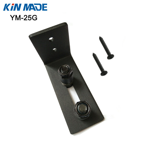 Kinmade factory wholesaler Black Powder Coated Floor Guide Stay Roller For Barn Sliding Door Hardware Adjustable Floor Hardware
