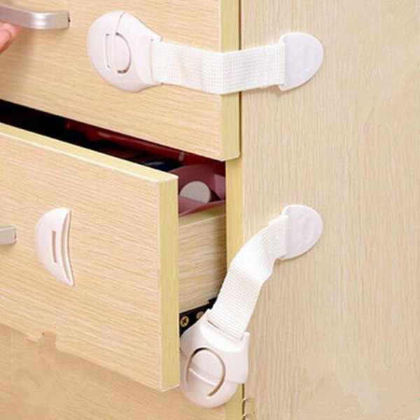 10 Pcs Baby Safety Plastic Lock Child Kids Cabinet Door Drawers Refrigerator Toilet Safety Locks Baby Protection montre femme