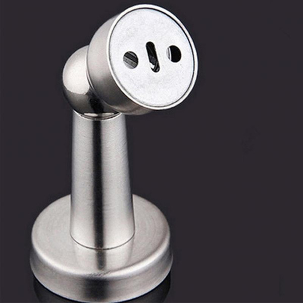 Newest Stainless Steel Magnetic Sliver Door Stop Stopper Holder Catch Floor Fitting With Screws For Bedroom Family Home Etc