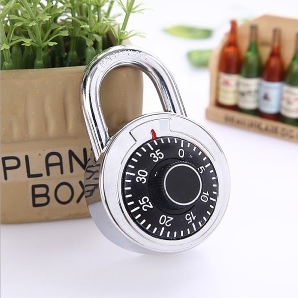 Hardened Steel Shackle Dial Combination Luggage Locker Lock Security Padlock for Tool Boxes Wardrobe Anti-Theft Fast Shipping