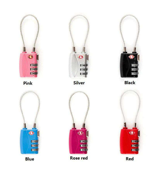 TSA Luggage Strap Locks Password Customs Luggage Padlock Combination Suitcase Padlock Luggage Travel Lock 300pcs