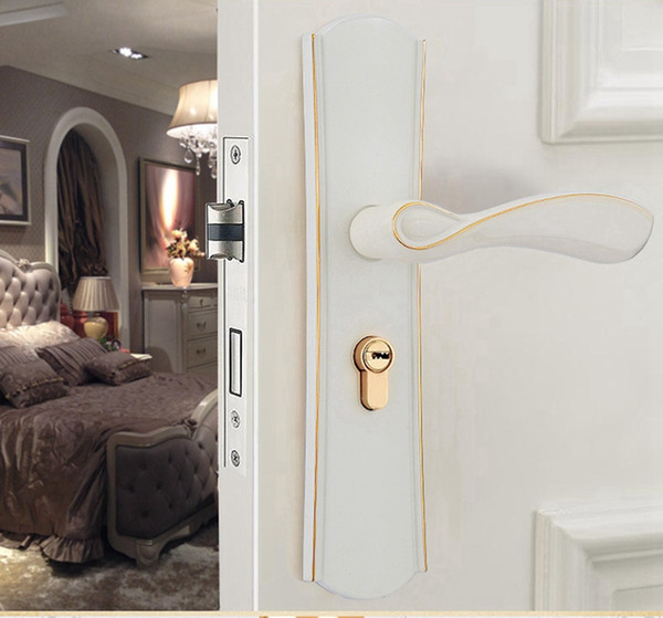 Lever Lock Sets Narrow Mortise Door Locks Cylinder And Handle Sash Case Bathroom Home Furniture & DIY Home Security Locks