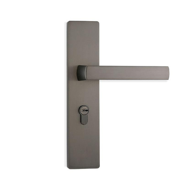 Lever Locks Set Narrow Mortise Door Locks Cylinder And Handle Sash Case Bathroom 3 colour Brushed Black bronze Door Locks