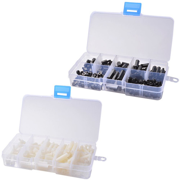 300pcs Nylon M3 Hex Column Male Female Standoffs Spacer Bolt Screw Nut Kit BI536