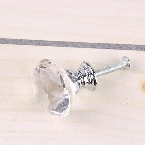 Free DHL Shiny Polished Chrome Door Knob Drawer 30mm Cabinet Knob Pull Handle Knob Pulls Usd For Home Kitchen Accessories 8E