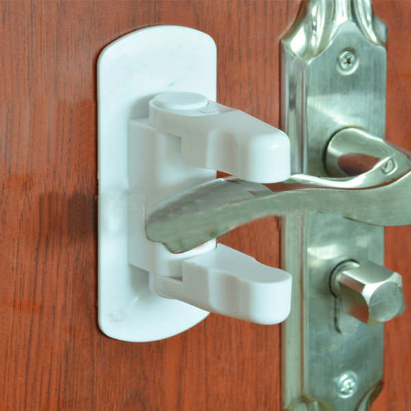 Children Safety Lock Door lever baby Door Handle Locks kids Safety supplies 2 pcs/set Door Locks