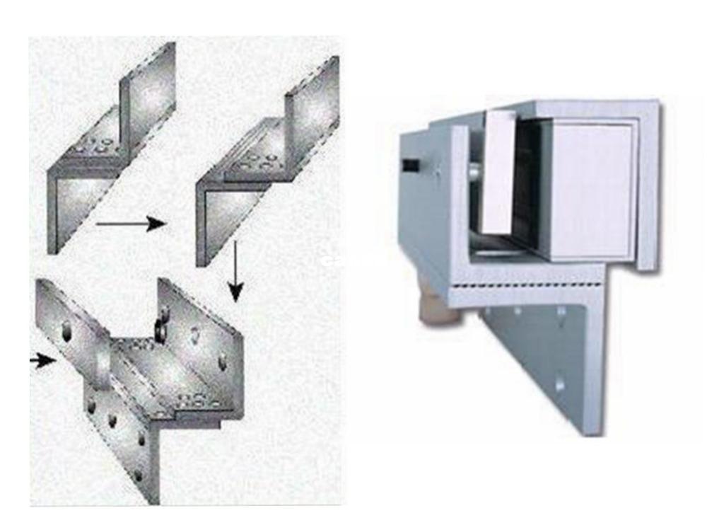 ZL Bracket Use With 280kg Electronic Magnetic Lock For Narrow Door / Access Control System Free Shipping