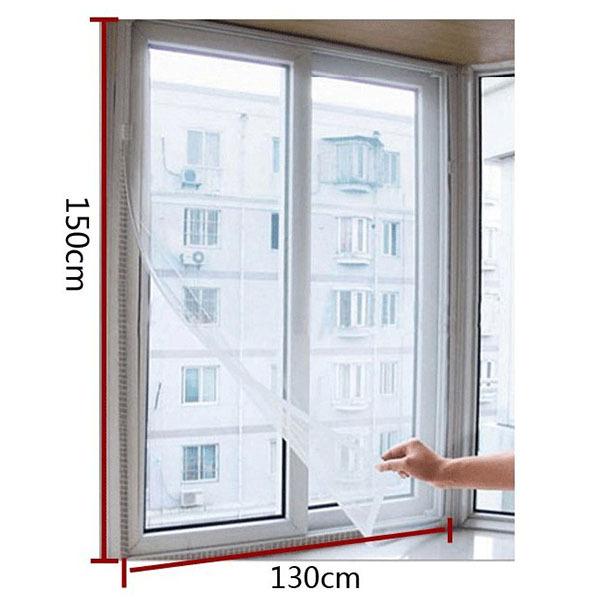 New Door Window Flyscreen Wire Net Fly Bug Mosquito Mesh Screen Curtain White New