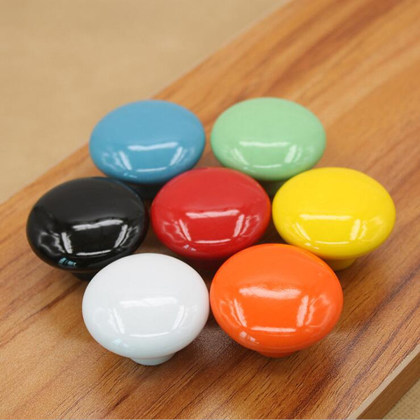 Handle color ceramic handle children's garden modern European cabinet drawer ceramic handle wholesale