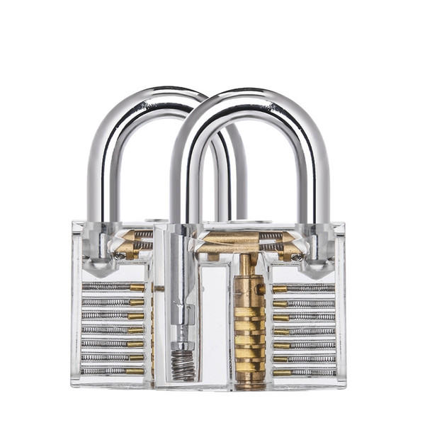 High Quality Transparent Lock Pick Set Combination Acrylic Practice Locks With Big Hang Home Gun Locksmith Tools 202h jj