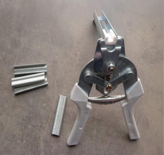 600 pcs/pack M nail fastening clamp Chicken Rabbit Mink Fox Birdcage tight wire pliers Dog Cage clamp installation
