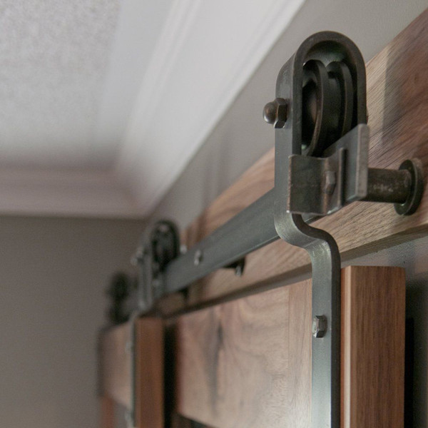 Single Track Bypass Sliding Barn Door Hardware Kit Sliding Barn Door Hardware Double Track System Set
