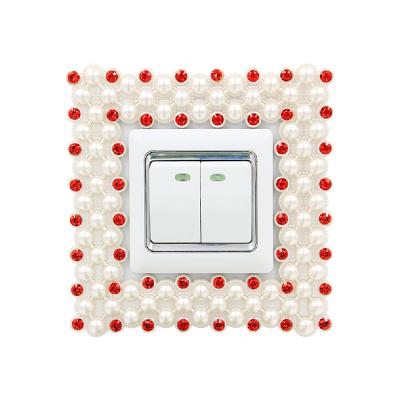 86 Switch paste modern Pearl Diamond insert Switch sleeve Socket sleeve