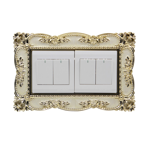 176 European double Switch paste Acrylic plastics Switch sleeve Double socket Decoration paste protective cover