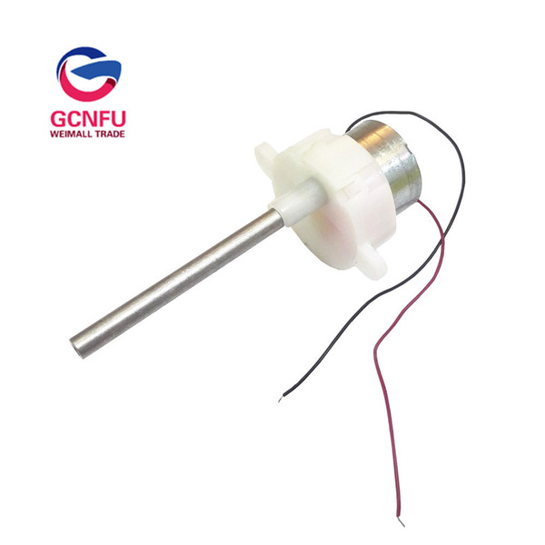 White Circular 300 Gear Motor (blind Hole Axis) Long Axis of Miniature Dc Motor at Low Speed Solar Motor