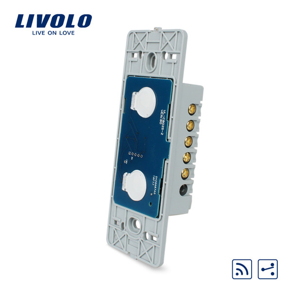Manufacturer, Livolo AC 110~250V The Base Of Wall Light Touch Screen Switch, 2Gang 2Way Remote Function, VL-C502SR