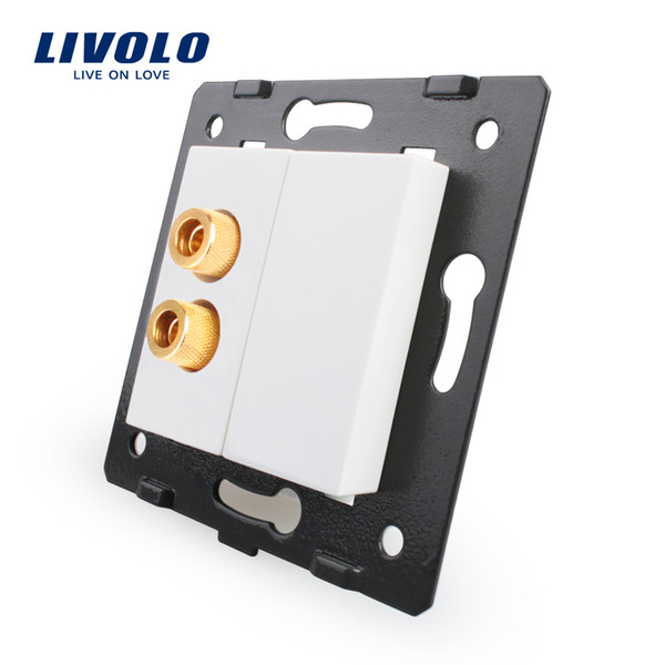 Livolo White Plastic Materials, EU Standard, Function Key For Sound Socket ,VL-C7-91A-11 (4 Colors)