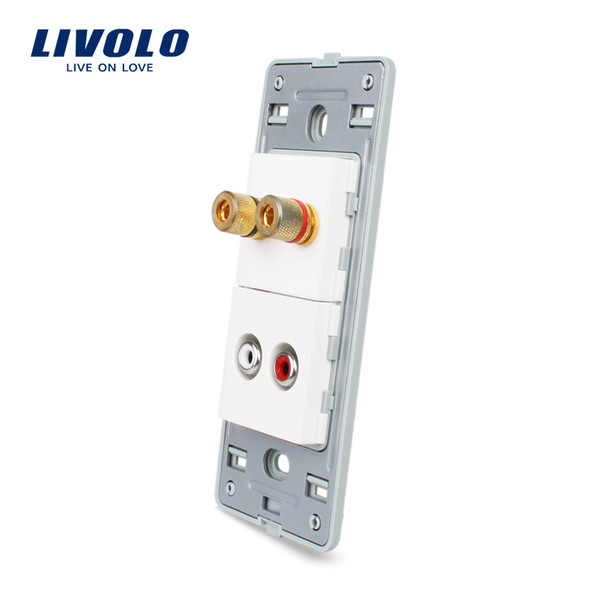 Livolo US Standard DIY Parts Plastic Materials Function Key,high quanlity Audio and Sound/Acoustics Socket Base