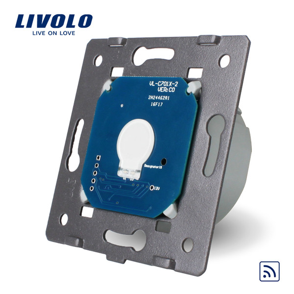Livolo EU Standard Remote Switch Without Glass Panel, AC 220~250V Wall Light Remote&Touch Switch,VL-C701R