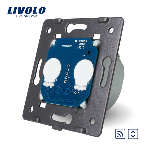 Livolo Manufacturer, EU Standard, The Base Of Touch House Home Led Remote Curtains Switch, AC 220~250V, VL-C702WR