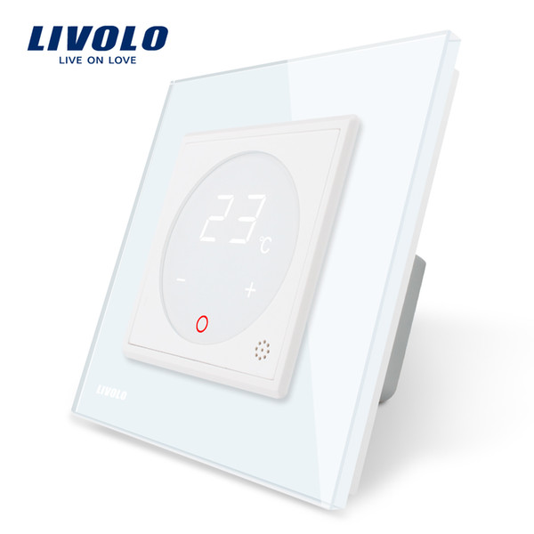 Livolo Smart Thermostat EU Standard Temperature Control, Heating device ,4 colors Crystal Glass Panel , AC 110-250V