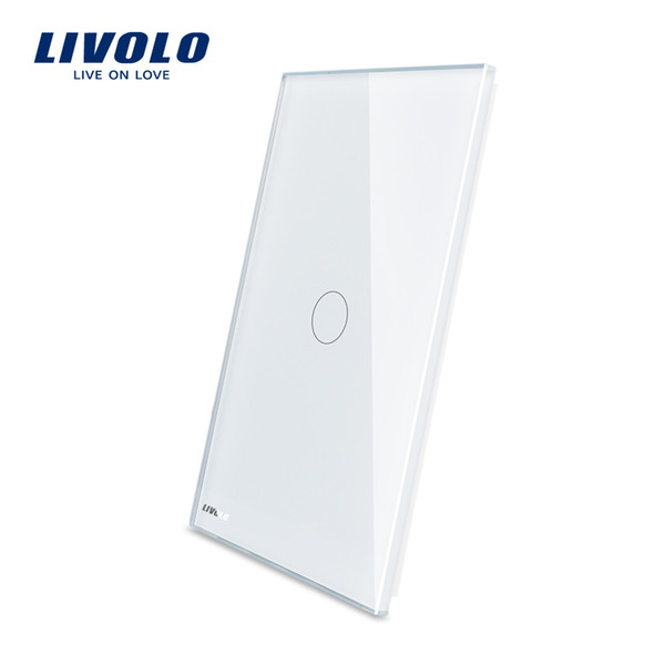 Livolo US Standard 1 Gang 2 Gang Touch Switch's Crystal Gass Panel US Switch Pates 125mm*78mm 2 Colors