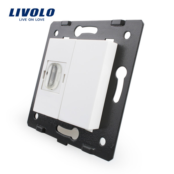 Manufacturer, Livolo White Plastic Materials, 45mm*22mm, EU Standard, Function Key For HDMI Socket,VL-C7-1HD-11 (4 Colors)