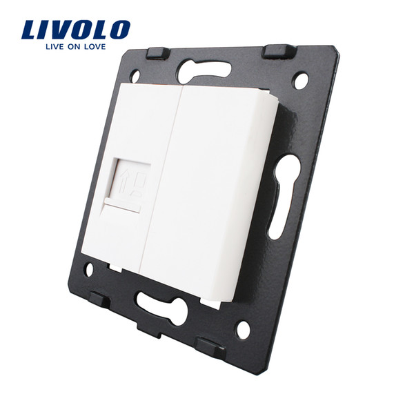 Free Shipping, Livolo White Plastic Materials,EU Standard DIY Accessory, Function Key For Computer Socket,VL-C7-1C-11