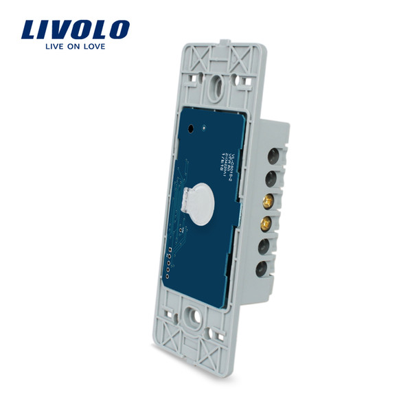 Livolo 1 gang Base of Touch Screen Wall Light Switch,7 FunctionS,US/AU Standard Luxury Wall Switch Without Glass Panel