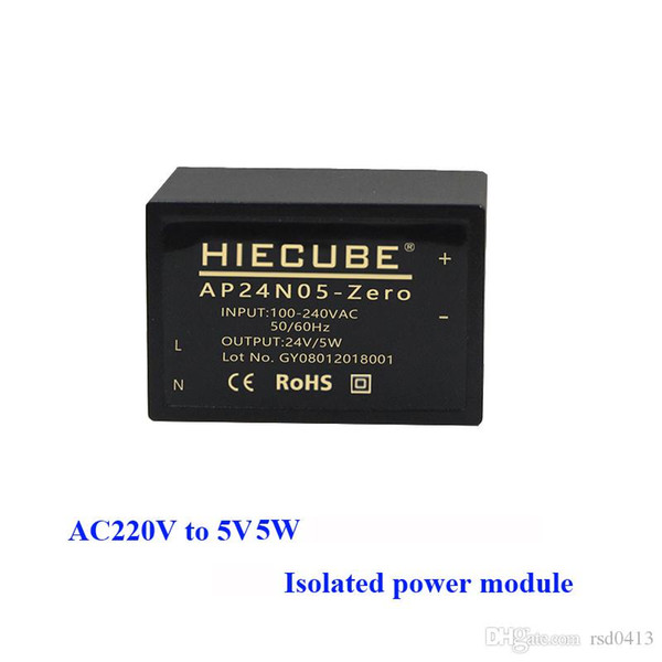 AC-DC low ripple isolation switch power supply module AC220V to DC5V/5W step-down regulator