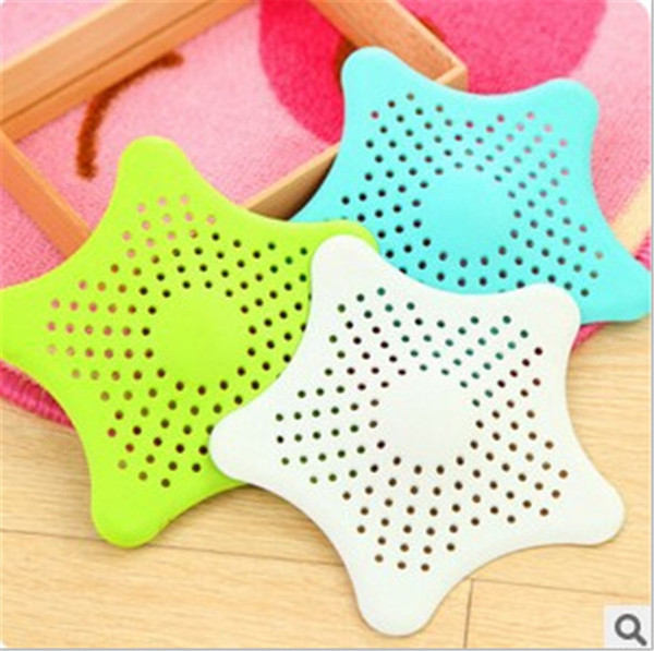 Colorful Silicone Kitchen Sink Filter Sewer Drain Hair Colanders & Strainers Filter Bathroom Sink