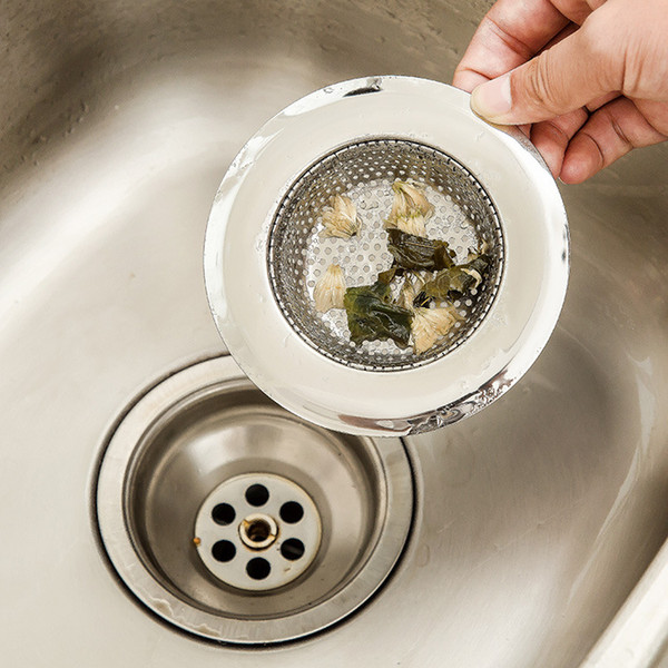 multifunctional net hole sink strainer hair vegetable residue stopper stainless steel anti-clogging sinkhole strainer filter for kitchen