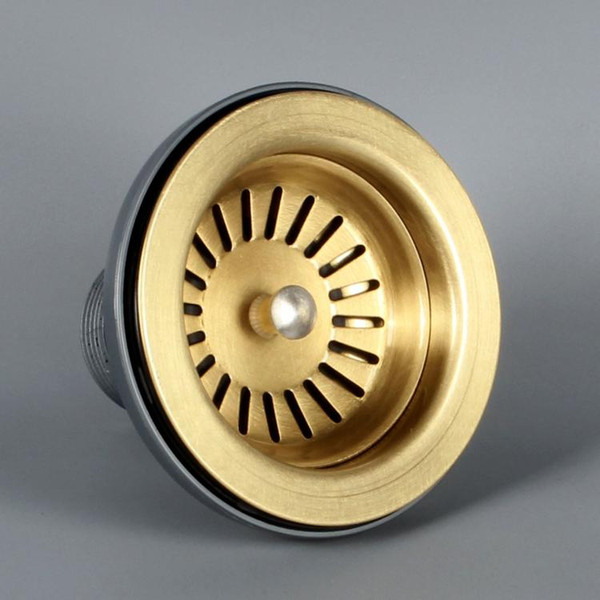 Brass Nordic Kitchen Washing Pot Filter Mesh Washing Pot Tank Sewer FittKichen sink drain KD-01-AC(Antique Copper) For 3 1/2