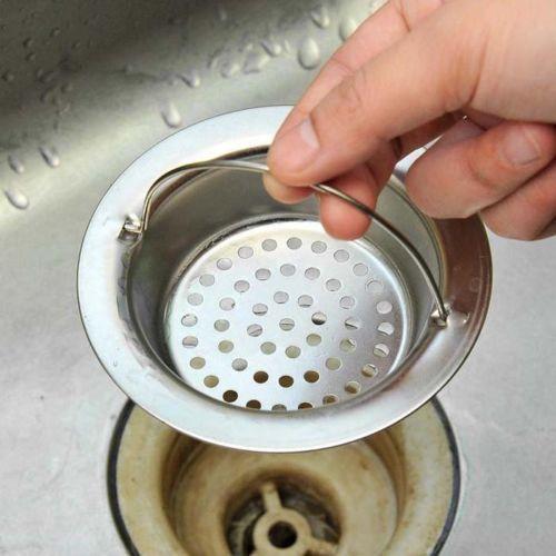 1 Piece Hot Kitchen Stainless Steel Sink Strainer Waste Plug Drain Stopper Filter Basket