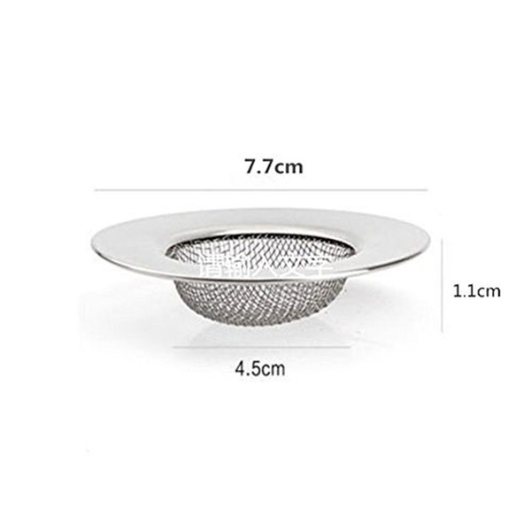 High Quality 7.7 cm Stainless Steel Round Floor Drain Kitchen Sink Filter Sewer Drain Hair Colanders