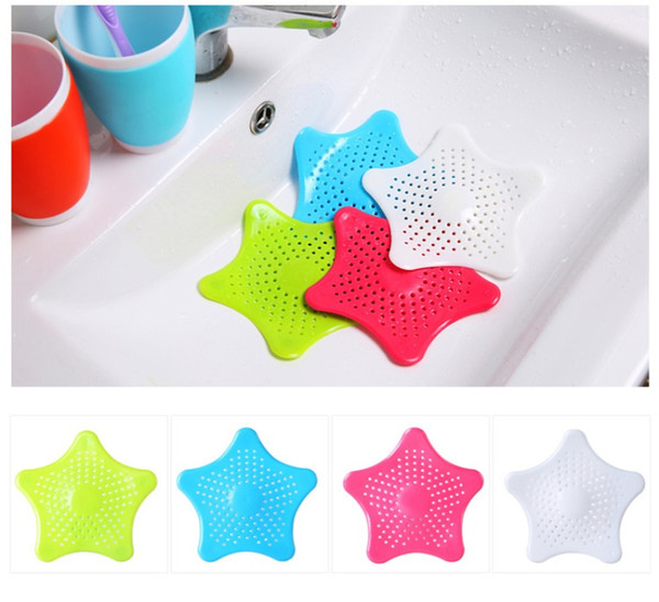 Silicone Sink Drain Filter Bathtub Hair Catcher Stopper Trapper Drain Hole Filter Strainer for Bathroom Kitchen Toliet