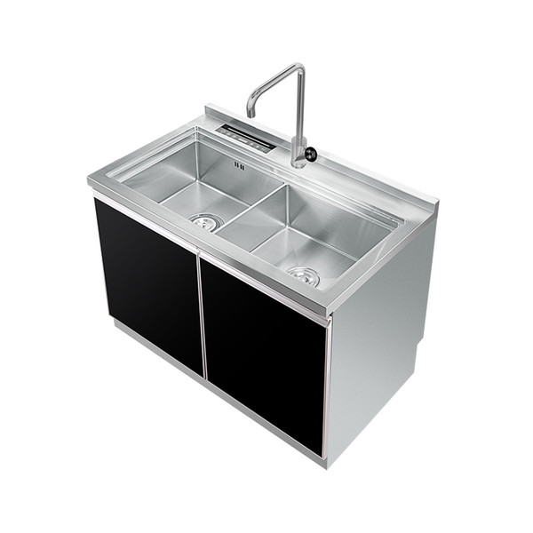 Slowei SLSC35 Integrated Dishwasher With Sink , Water Tap Faucet, Water Purifier , Water Heater , And Cabinet In One