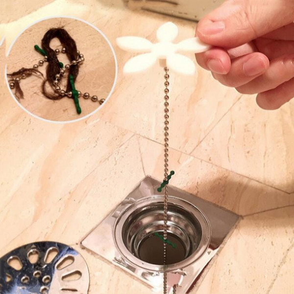 Bathroom Hair Sewer Filter Drain Outlet Kitchen Sink Filters Strainer Cleaner Anti Clogging Floor Wig Removal Clog Tools H0180
