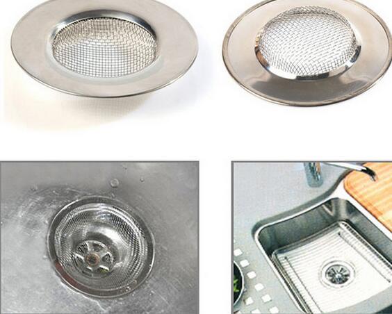 Hair Catcher Stopper Stainless Steel Bathtub Shower Drain Hole Filter Trap Metal Wire Sink Strainer Kitchen Bathroom Accessories