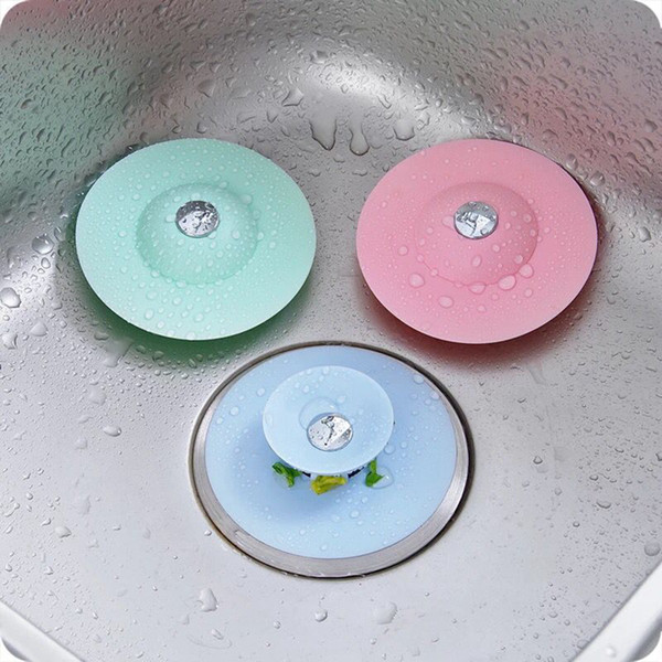 Silicone TPR Kitchen Sink Strainer Round Bathroom Shower Drain Sink Drains Cover Sink Colander Sewer Hair Filter Strainer 180pcs