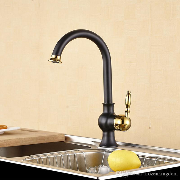 2016 New Arrival High Quality Heavy Solid Brass Single Handle Gold Kitchen Faucet Pull Out Gooseneck Sink Mixer Tap XKX-8003 20170107# 20170