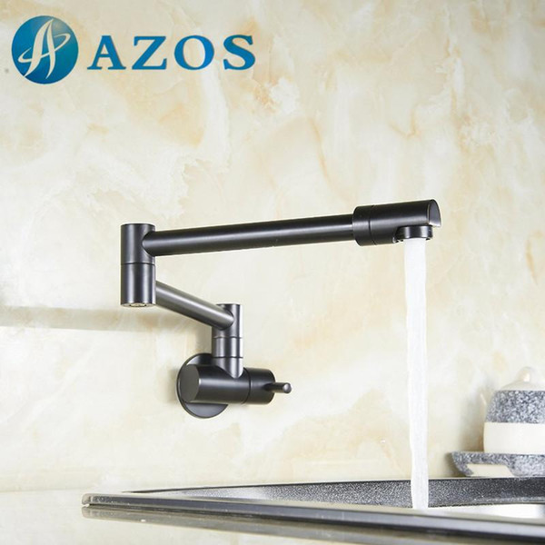 Folding Swing Pot Filler Articulating Basin Tap Wall Mount Kitchen Faucet Oil Rubber Bronze,Nickel Brush, Chrome Polish DLCF002Z