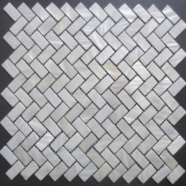 New Herringbone mosaic tile ; mother of pearl shell mosaic tiles,15*30*2 shell mosaics floor tiles,background wall;kitchen backsplash tiles